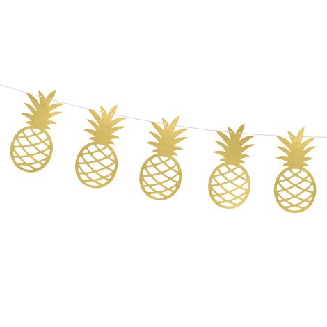 Girlanda Aloha - Ananasy, 10 sztuk - 2