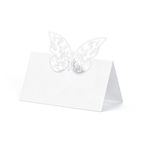 Wizytówki na stół PartyDeco Motyl, 9x7.3cm, 10szt