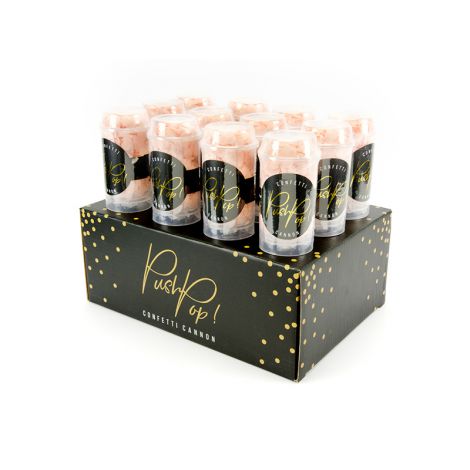 Konfetti Push Pop PartyDeco, brzoskwiniowy - 3