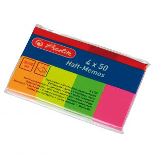 Kartki samoprzylepne Herlitz 20x50mm, 4x50szt