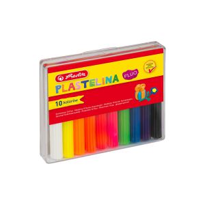 Plastelina Herlitz fluorescencyjna, 10 kolorów