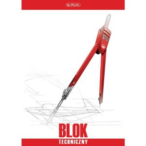 Blok techniczny Herlitz Biały A4/10/170g