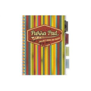 Kołozeszyt Pukka Pad Project Book Jotta Americano A4/80 kratka, żółty lub fioletowy