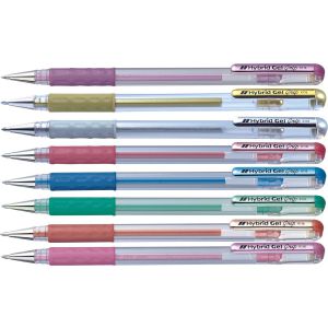 Długopis Pentel Gel Hybrid 0.8mm, srebrny
