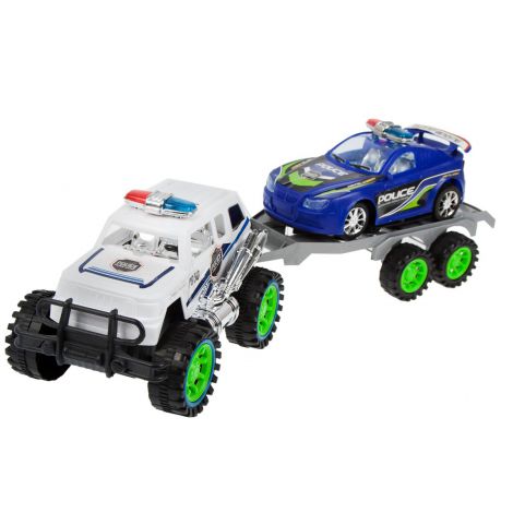 Auto Terenowe Policja Z Lawetą, 52x18x17 cm - 2