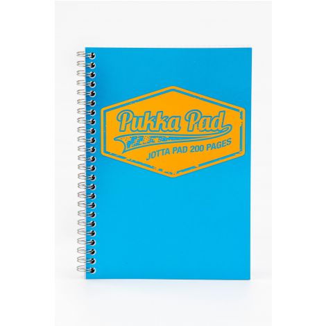 Kołozeszyt Pukka Pad Project Book Jotta Neon A5/100 kratka, niebieski neonowy - 2