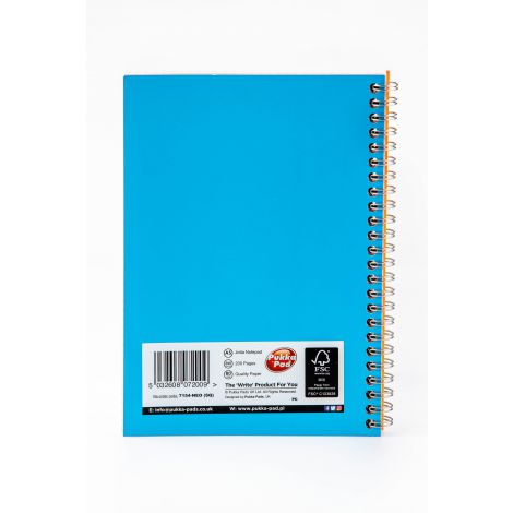 Kołozeszyt Pukka Pad Project Book Jotta Neon A5/100 kratka, niebieski neonowy - 3