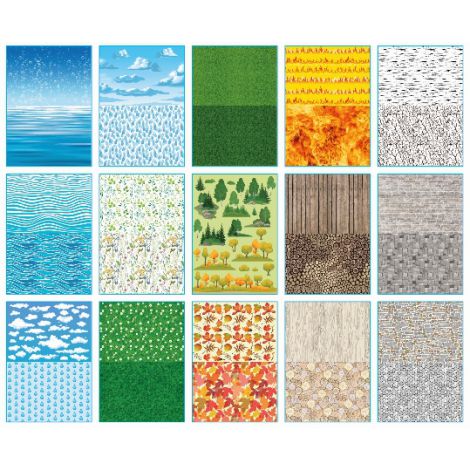 Blok z motywami Happy Color Natura A4/15/80g - 2
