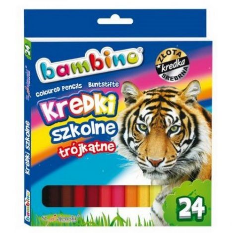 Kredki ołówkowe Bambino, 24 kolory