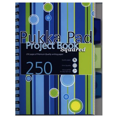 Kołozeszyt Pukka Pad Project Book Stripes A5/100/80g kratka