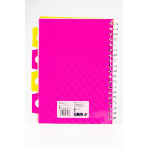 Kołozeszyt Pukka Pad Project Book Neon B5/100/80g kratka, różowy - 2