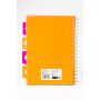 Kołozeszyt Pukka Pad Project Book Neon B5/100/80g kratka, pomarańczowy - 3