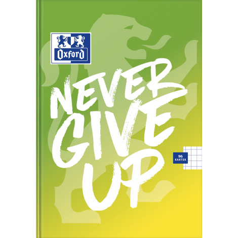 Brulion Oxford Never Give Up A5/96 kratka, z marginesem - 4