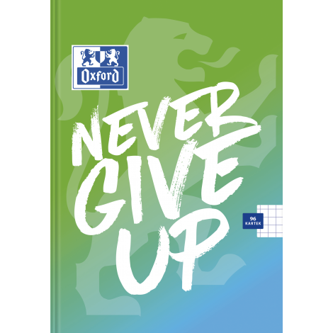 Brulion Oxford Never Give Up A5/96 kratka, z marginesem - 5