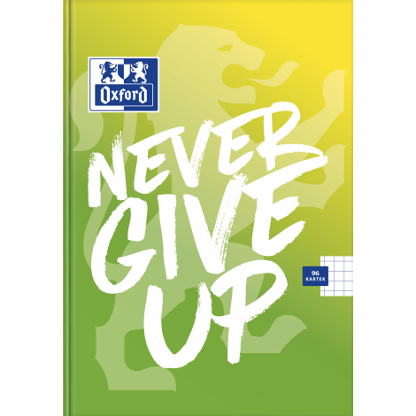 Brulion Oxford Never Give Up A5/96 kratka, z marginesem - 6