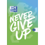 Brulion Oxford Never Give Up A5/96 kratka, z marginesem - 4