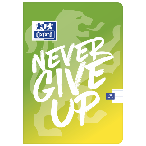Zeszyt Oxford Never Give Up A5/60 linia, z marginesem - 3