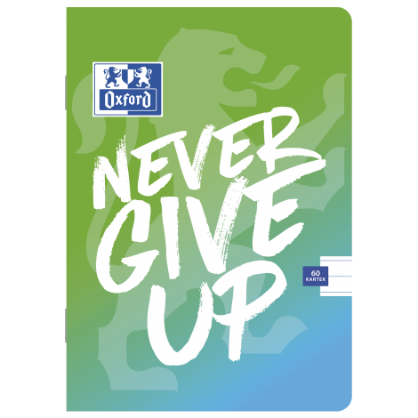 Zeszyt Oxford Never Give Up A5/60 linia, z marginesem - 5