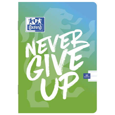 Zeszyt Oxford Never Give Up A5/60 linia, z marginesem - 6