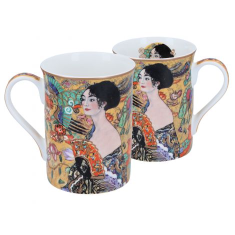 Kubek Classic New Carmani 350ml - G. Klimt, Kobieta z wachlarzem - 2