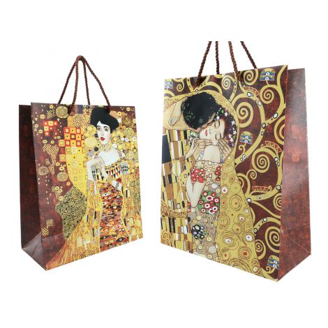 Torebka prezentowa 30x42x15cm - G. Klimt, Adela, Pocałunek
