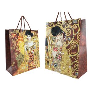 Torebka prezentowa 30x42x15cm - G. Klimt, Adela, Pocałunek