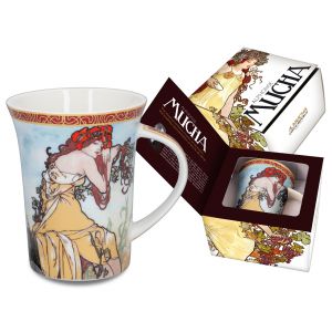 Kubek Carmani 350ml - A. Mucha, Cztery pory roku, Wiosna