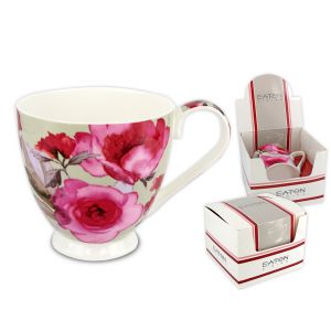 Kubek Carmani 390ml - Rome Peony Szary