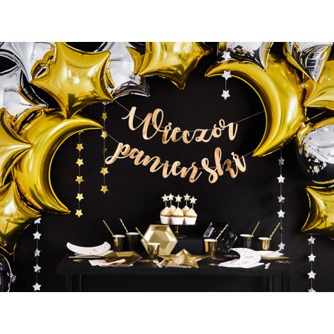 Baner Wieczór panieński, 150 x 21,5 cm, złoty - 5