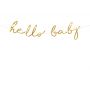 Baner Little Star - Hello Baby, 18 x 70 cm, złoty - 2