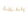 Baner Little Star - Hello Baby, 18 x 70 cm, złoty