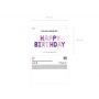 Balon foliowy Happy Birthday, 340x35cm, mix - 3