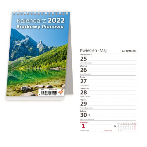 2024 Kalendarz Biurkowy Narcissus pionowy - 2