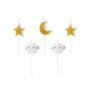 Świeczki urodzinowe Little Star, 2-3 cm, 5 sztuk - 2