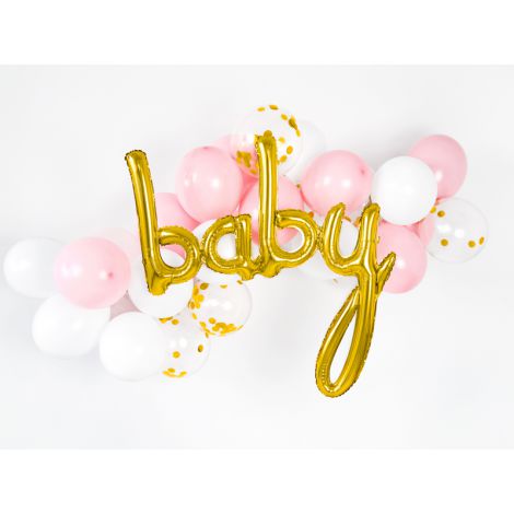 Balon foliowy Baby, 73,5x75,5cm, złoty - 2
