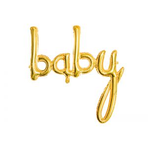 Balon foliowy Baby, 73,5x75,5cm, złoty