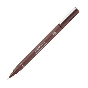 Cienkopis kreślarski Uni Pin-200, 0.1mm, sepia