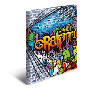 Teczka Herma A3 plastikowa z gumkami, Graffiti