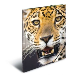 Teczka Herma A3 plastikowa z gumkami, Leopard