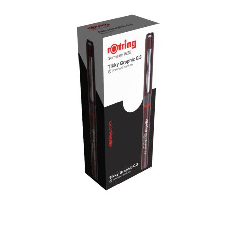 Cienkopis rOtring Tikky Graphic 0.30mm czarny - 3