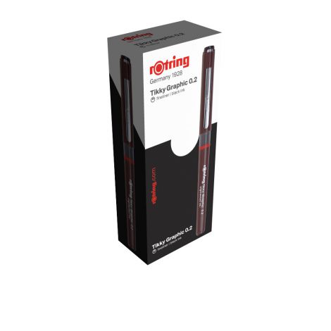 Cienkopis rOtring Tikky Graphic 0.20mm czarny - 3