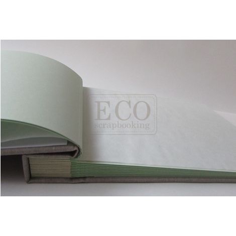Album na zdjęcia Eco Retro mini 170x220 Naturalna okładka płócienna, 15 kart zielonych - 2
