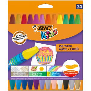 Pastele olejne Bic Kids, 24 kolory