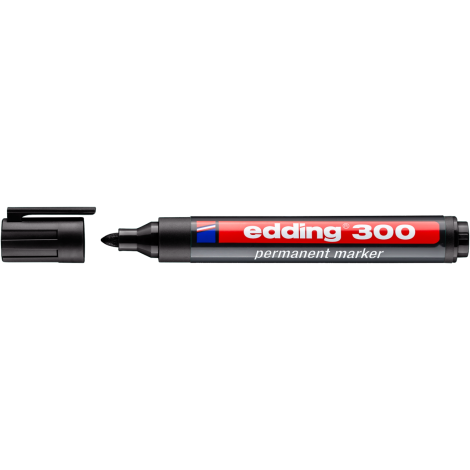 Marker permanentny Edding okrągły 1.5-3.0mm, Czarny