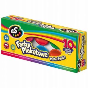 Farby plakatowe As, 10 kolorów, 20 ml