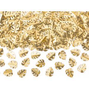 Konfetti PartyDeco Liście złote, 15g