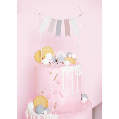 Świeczki urodzinowe Gwiazdki, srebrne, 3,5 cm, 5 sztuk - 4
