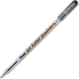 Długopis do tkanin żelowy Pentel 1.0mm Czarny