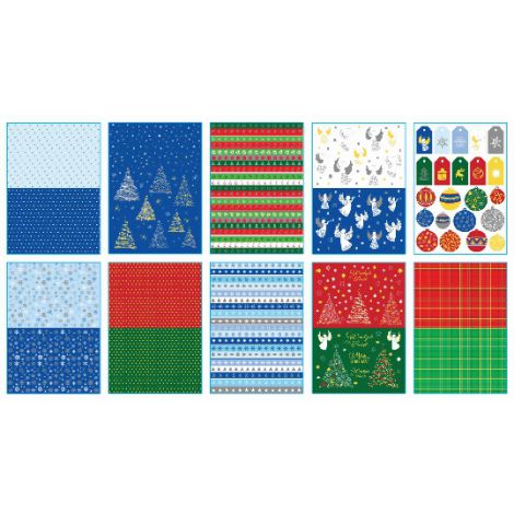 Blok z motywami Happy Color Christmas A4/10/150g - 2