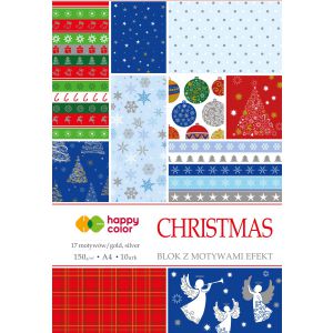 Blok z motywami Happy Color Christmas A4/10/150g